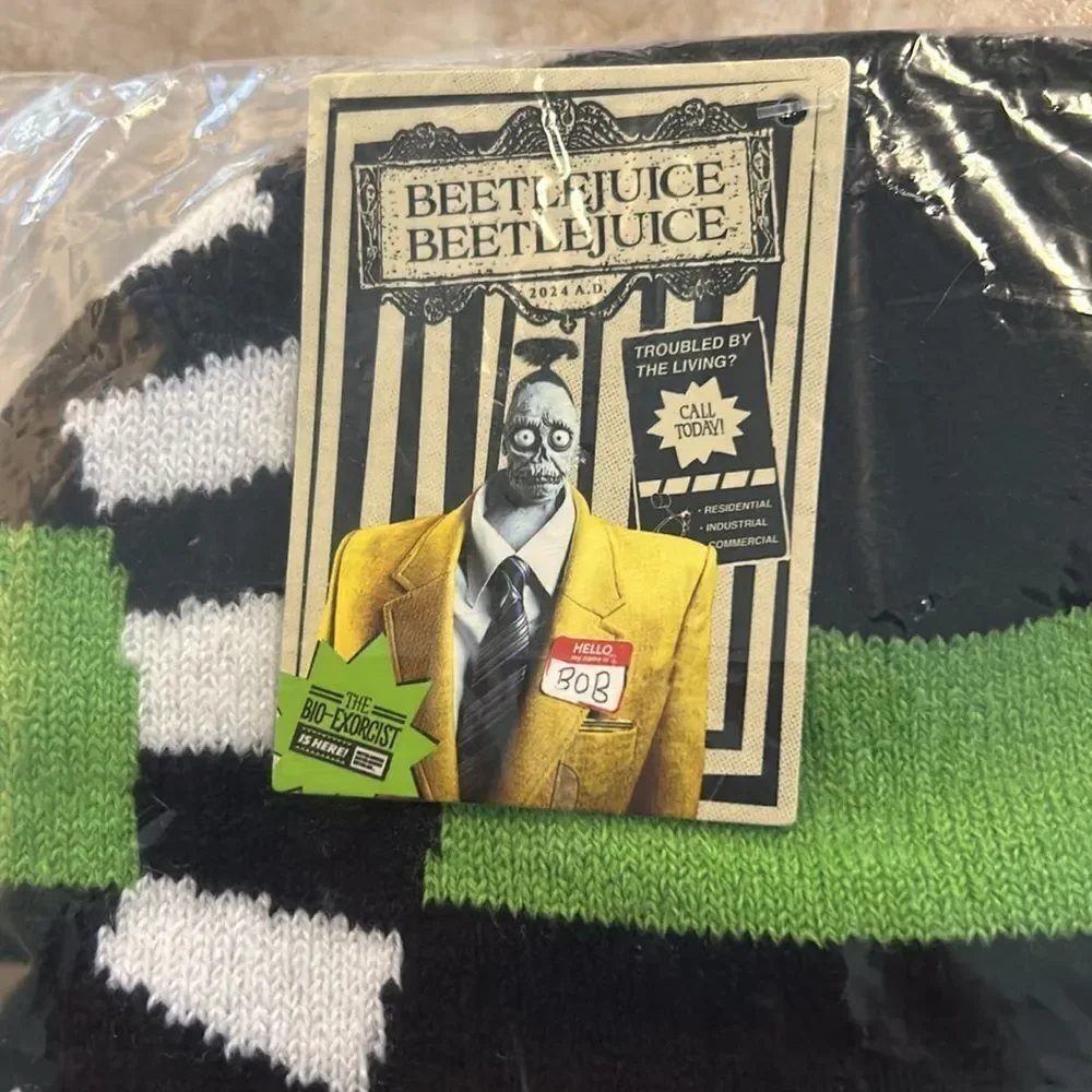 BEETLEJUICE Stocking Hat NWT - Picture 4 of 5